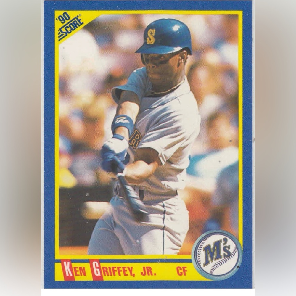 1990 Score MLB baseball  5 sealed packs -possible Bo b&w, Griffey, Sosa Thomas - Picture 7 of 7